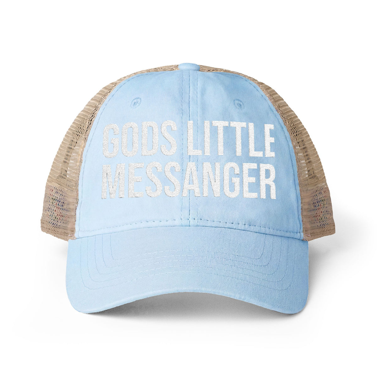 Infinity Hers TESS Women's Pigment-Washed Mesh Back Cap — "God's Little Messenger"