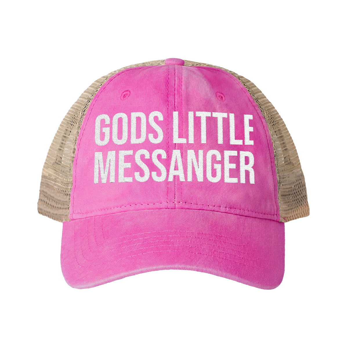 Infinity Hers TESS Women's Pigment-Washed Mesh Back Cap — "God's Little Messenger"