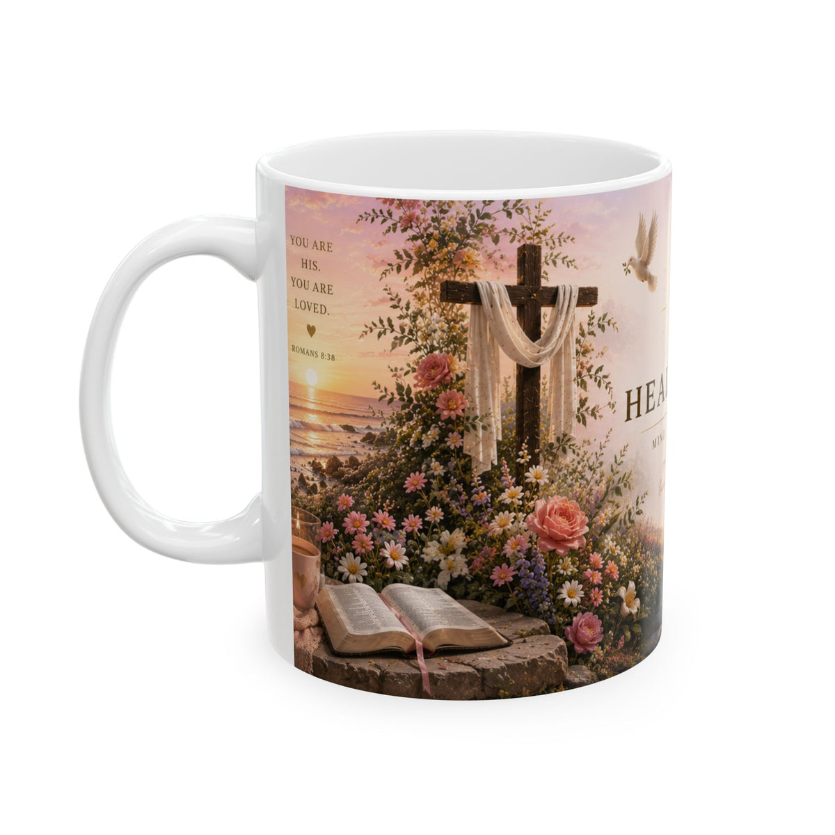 HealthHeaven Ceramic Mug — Inspirational Faith & Wellness Coffee Cup (11oz/15oz)