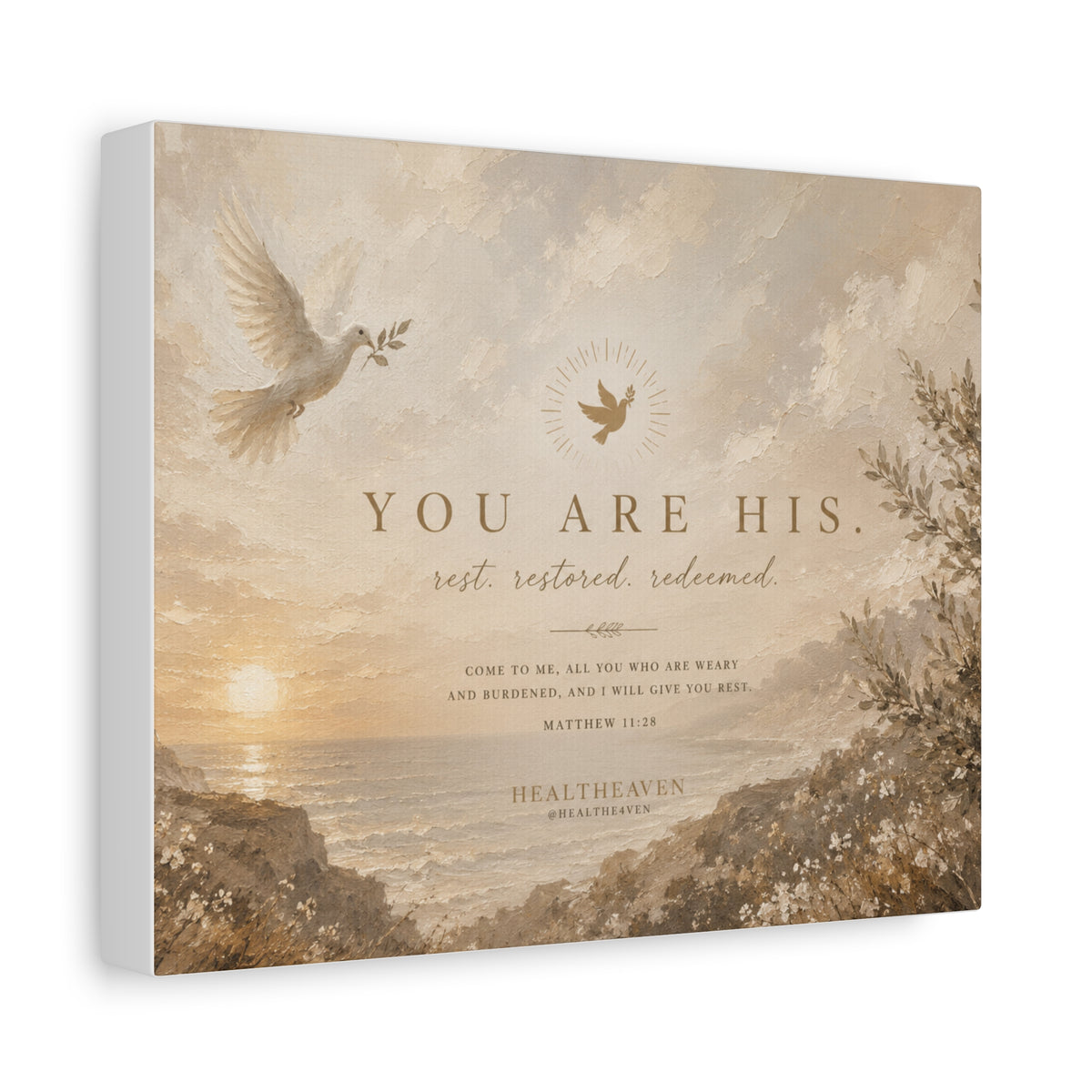 You Are His Canvas Wall Art – Inspirational Christian Scripture Canvas