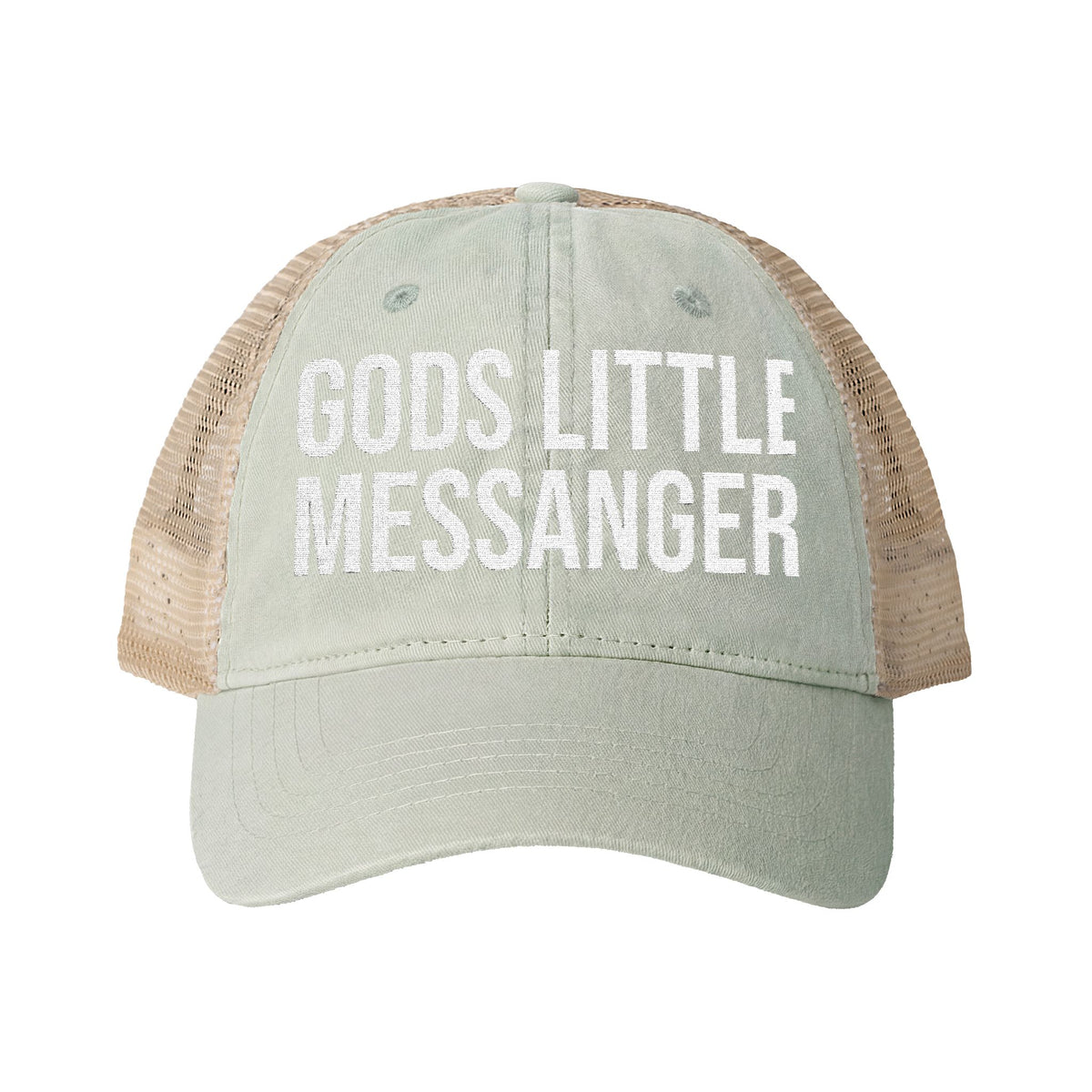 Infinity Hers TESS Women's Pigment-Washed Mesh Back Cap — "God's Little Messenger"