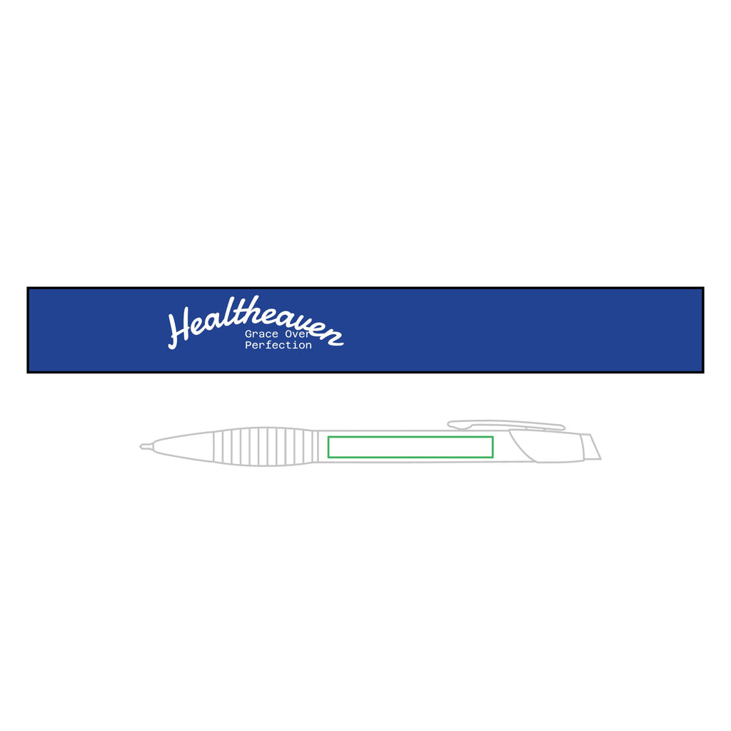 Healtheaven Engravable Brass Ballpoint Pen — Personalized ‘God Is With Me’ Gift