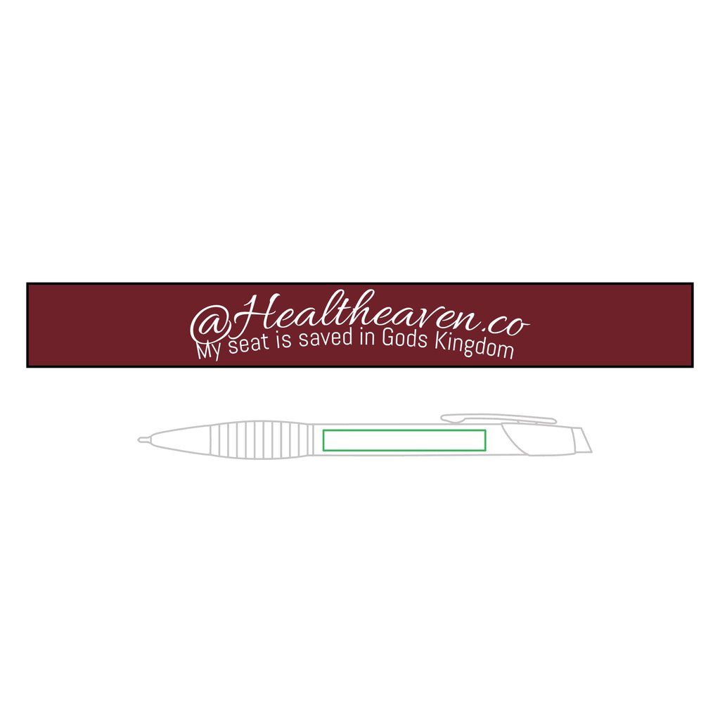 Healtheaven Engravable Brass Ballpoint Pen — Personalized ‘God Is With Me’ Gift