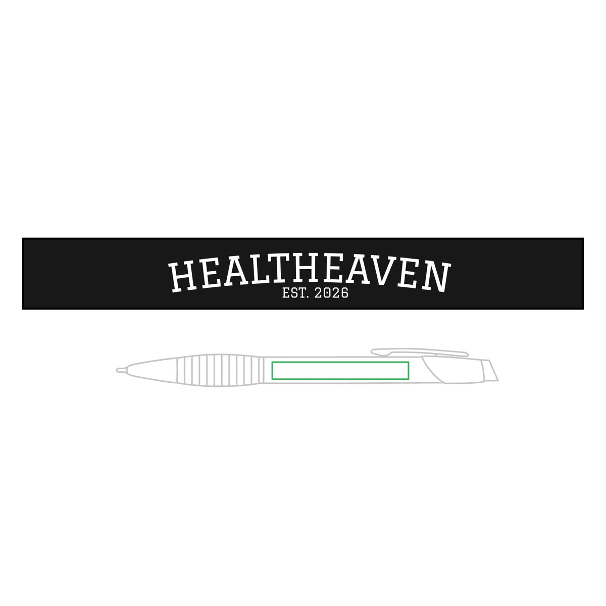 Healtheaven Engravable Brass Ballpoint Pen — Personalized ‘God Is With Me’ Gift