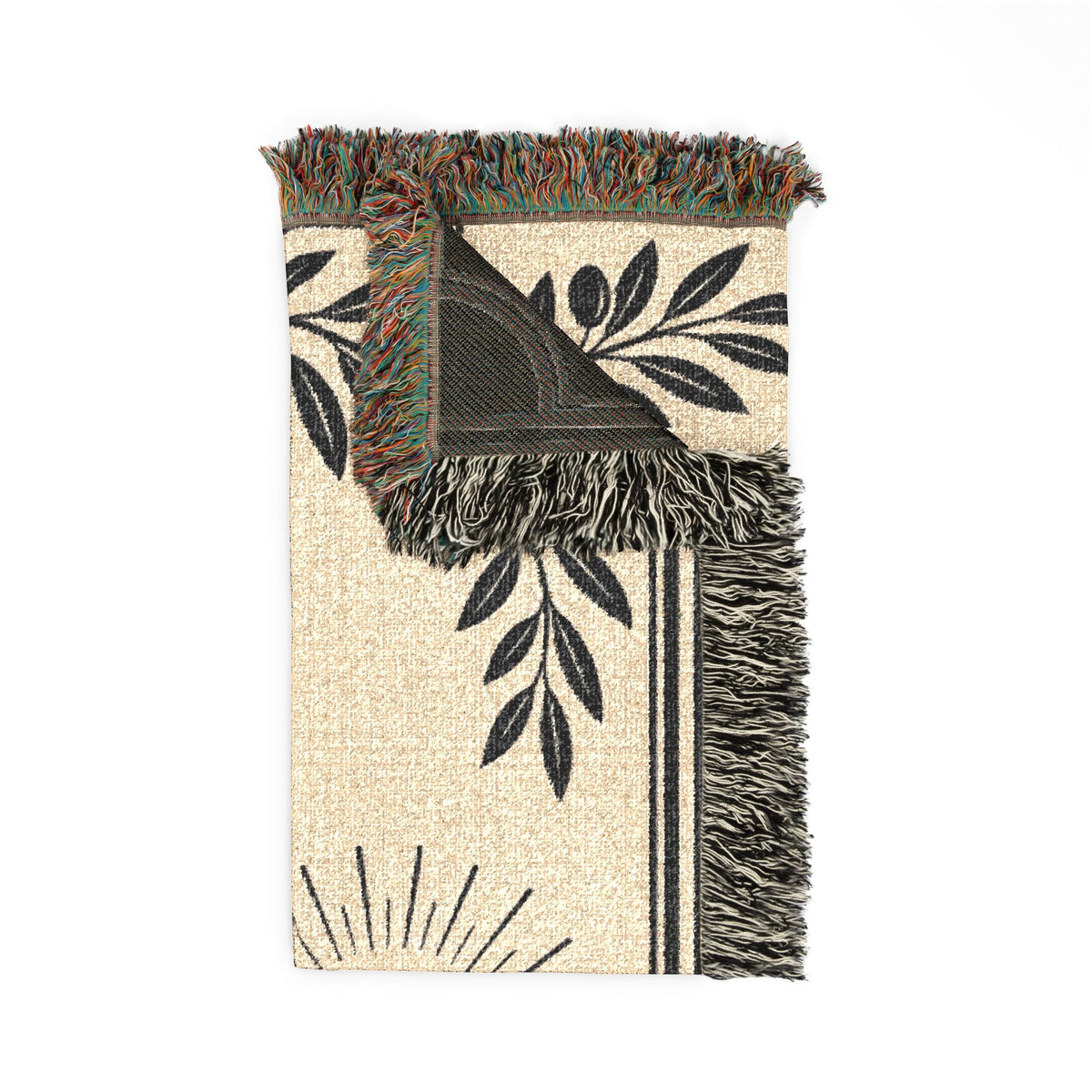 HealthHeaven Woven Blanket — Inspirational Mind Body Soul Throw