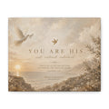 You Are His Canvas Wall Art – Inspirational Christian Scripture Canvas