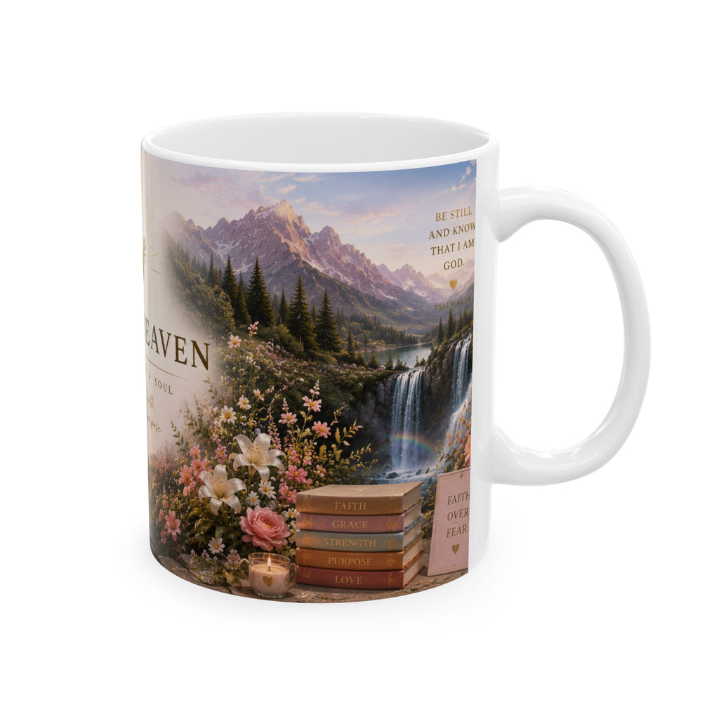 HealthHeaven Ceramic Mug — Inspirational Faith & Wellness Coffee Cup (11oz/15oz)