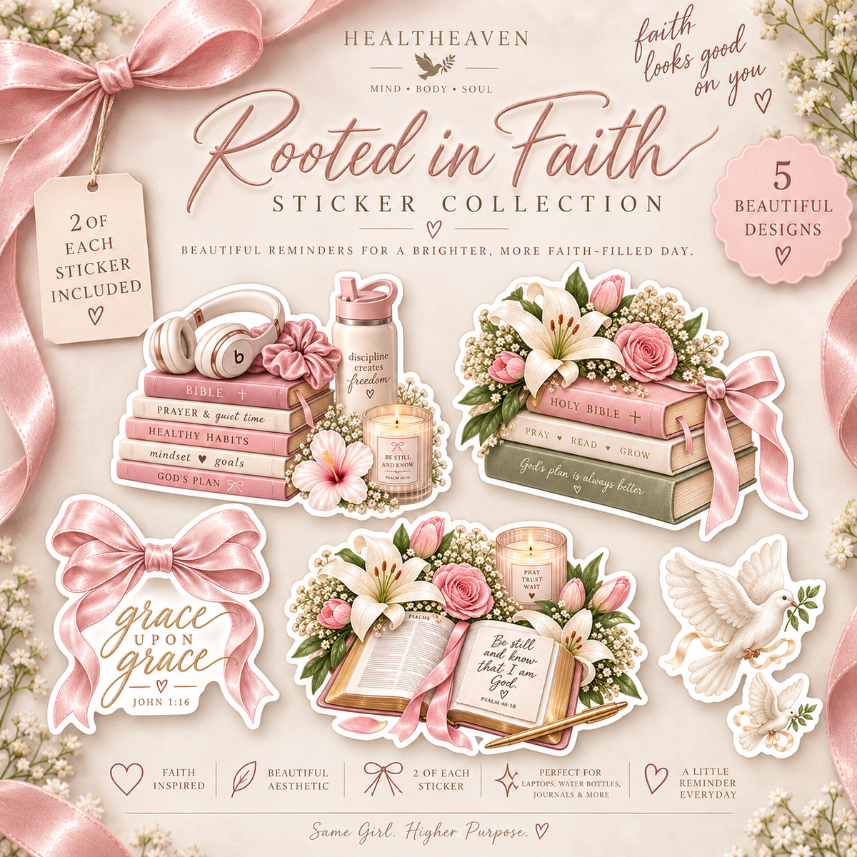The Rooted in Faith Sticker Collection