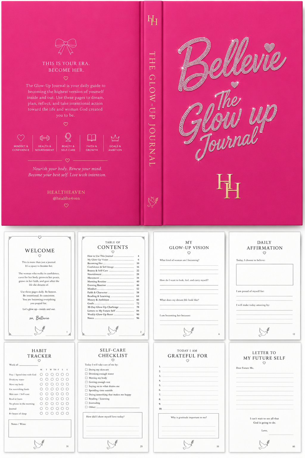 BelleVie Glow Up Journal