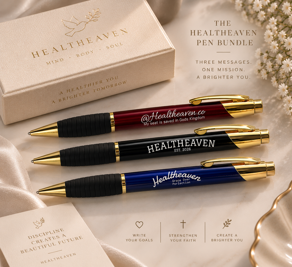 Healtheaven Engravable Brass Ballpoint Pen — Personalized ‘God Is With Me’ Gift