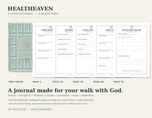 A Godly Journal — Healtheaven Guided Devotional Journal