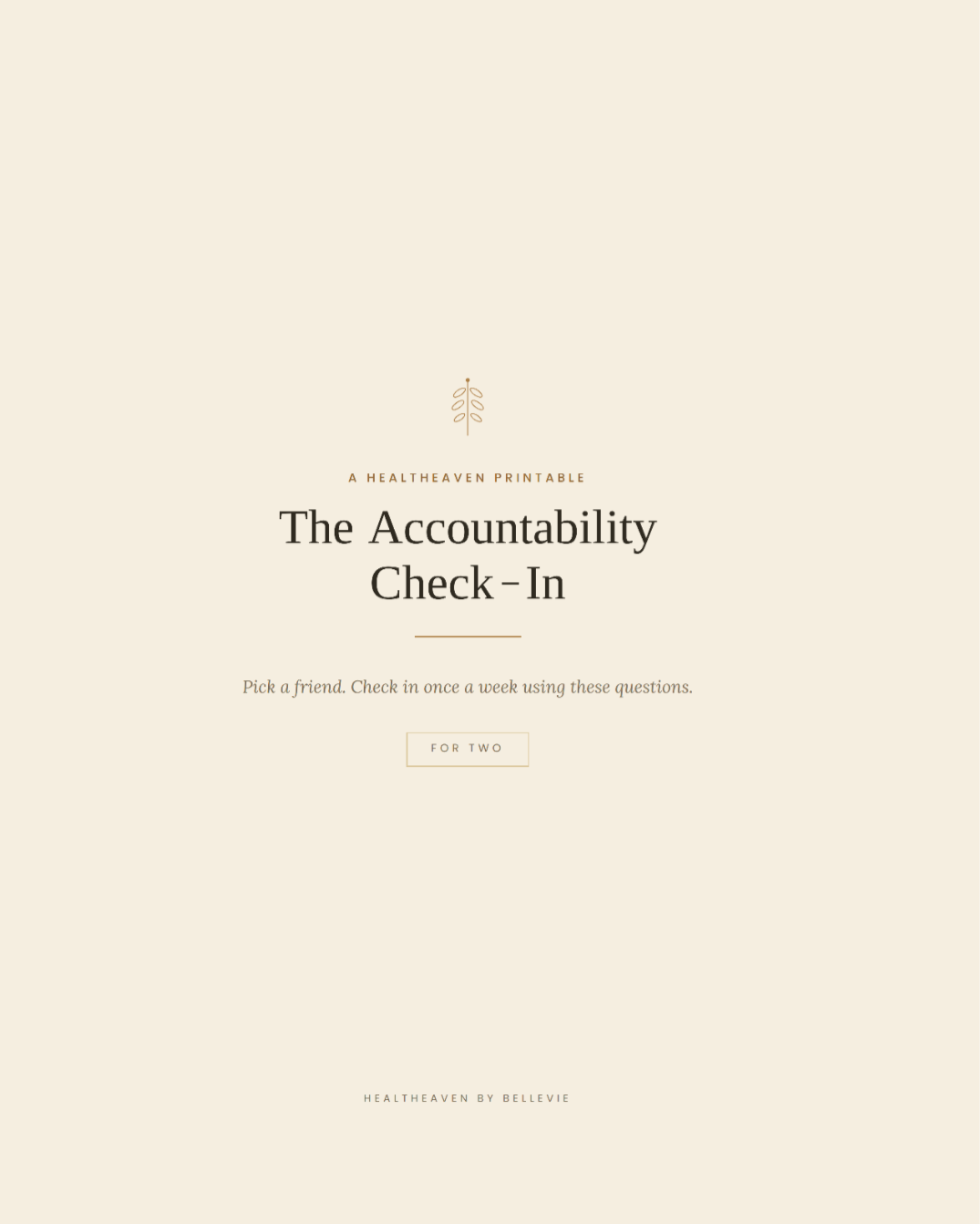 The Accountability Check In