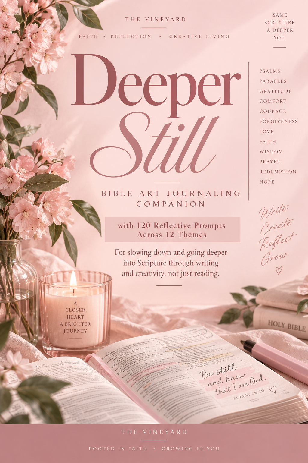 Deeper Still — 120 Bible Journaling Prompts (Instant PDF Download)